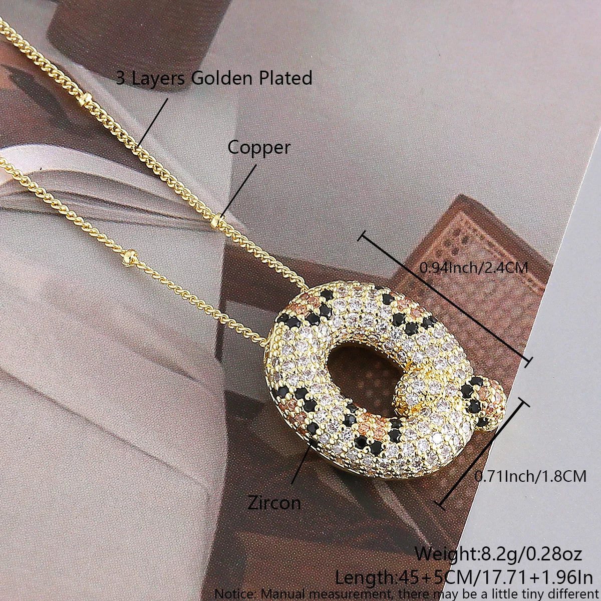MHS.SUN Neue Leopard Bubble Buchstabenkette Vergoldet Chunky Bubble Zirkon 26 Initialen Anhänger Halskette Frauen Modeschmuck