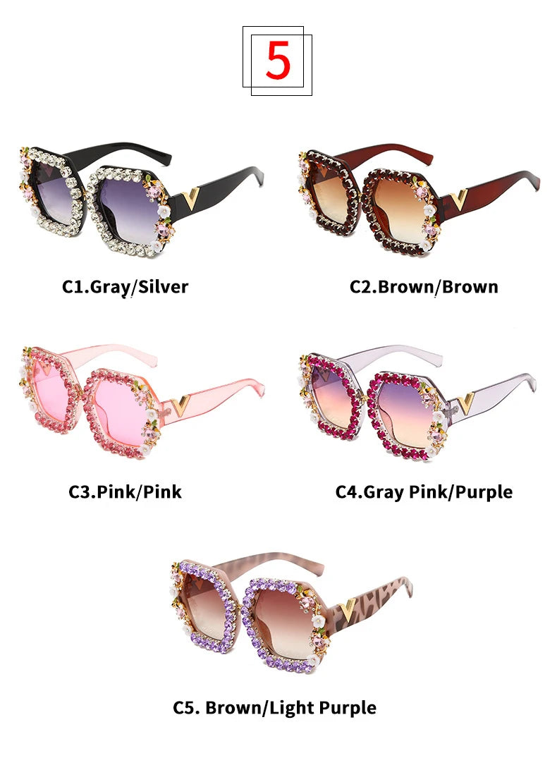 Stilvolle Diamant Blingbling Sonnenbrillen für Herren Damen mit Biene 2022 Luxusmarken Designer Strass Sexy SonnenbrillenDamen