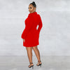 CM.YAYA Elegant Women  Blazer  Women 2022 Autumn Winter Streetwear Robe Femme Blazer Style Bodycon Midi Dress Female Clothing