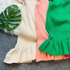 YuooMuoo Chic Fashion Sexy Package Hips Ruffled Mini Dress Women Summer Slim Elastic Knitted Party Dress Streetwear Lady Outfits