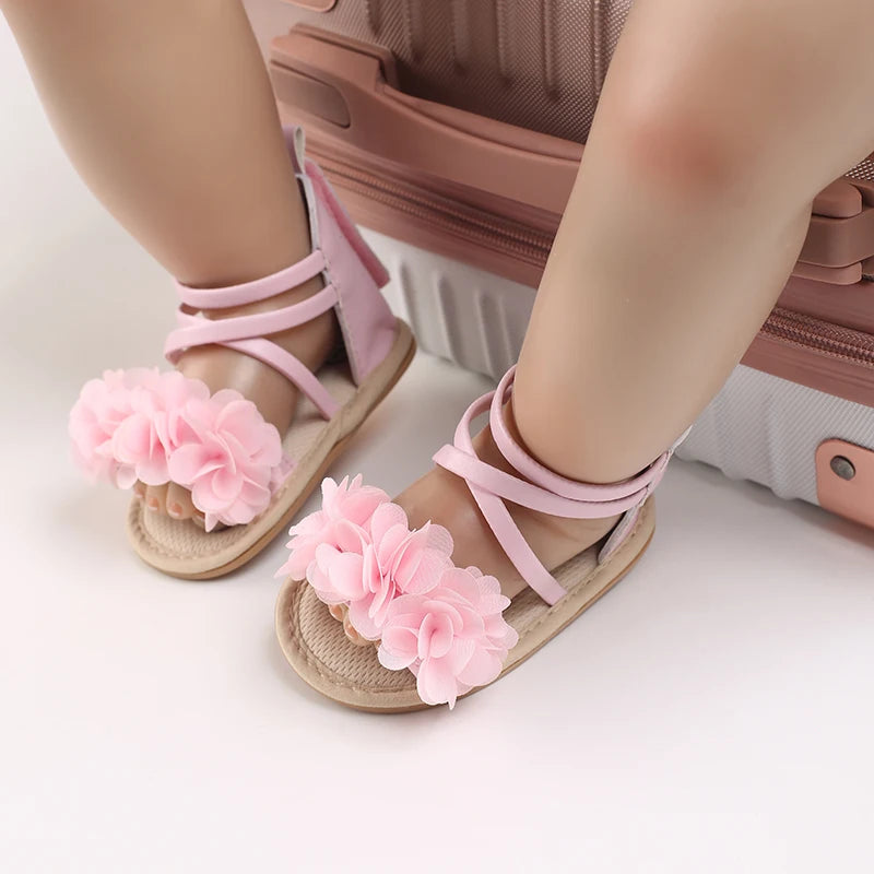 Sommer Coole Baby Mädchen Sandalen Mode Neugeborenen Sandale Idyllische Blume Weiche Anti-Rutsch Kleinkind Gummisohle Bequeme Schuhe