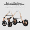 Kinderwagen 3 in 1 Kinderwagen für Babys, leichte Buggys, Babykutsche, ISOFIX BASIS, Baby Reisekinderwagen, Neugeborenenkinderwagen
