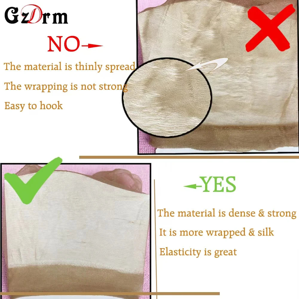 10-100 Stück günstig 10/20 Stück HD Perückenstrumpf Perückenkappe Deluxe Perückenkappe Haarnetz zum Weben Nylon Stretch Netz Perückenkappe HD Perückenkappen