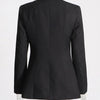 TWOTWINSTYLE Patchwork Lace Up Hohl-Blazer für Damen mit gekerbtem Kragen, langen Ärmeln, Tunika, Designer-Blazer, weibliche Mode Neu