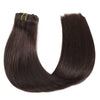 Seamless Clip ins Extensions Human Hair Straight Brazilian Remy Real Natural Hair 8Pcs 120G/Set Clip on Human Hair Extensions