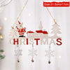 Wooden Christmas Hanging Pendants Gnome Santa Claus Merry Christmas Decoration for Home Xmas Tree Ornaments 2024 New Year Gifts