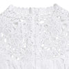 Mlaiscsr Elegant White Jumpsuits with Sashes Club Outfit for Women Lace Patchwork Short Sleeve Birthday Party One Piece Rompers