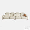 Premium italienische Echtleder-Ecksofas Sofagarnituren mit USB und Bluetooth Lautsprecher – MANBAS Wohnzimmermöbel