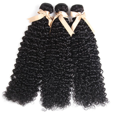 Indische Kinky Curly Bundles Echthaar Weben Naturfarbe 1/3/4 Bundles Angebot Jerry Curly Echthaarverlängerungen Großhandel