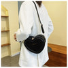 Fashion Heart Shape Crossbody Bags For Women New Solid Pu Leather Shoulder Bag Casual Ladies Handbags Designer Women Bags сумка
