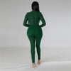 Sexy Mesh Patchwork Transparenter Club-Bodycon-Jumpsuit für Damen, durchsichtiger Einteiler-Overall, Clubwear, Party-, Geburtstagsoutfits