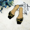 Plus size 35-44 leather slippers women's luxury party shoes square toe fishmouth shoes outdoor beach flip-flops in summer