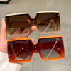 KAMMPT Quadratische Oversize-Sonnenbrille Unisex Trendige Verlaufs-Goggle Luxusmarken-Design Sonnenbrille