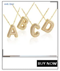 MHS.SUN Neue Leopard Bubble Buchstabenkette Vergoldet Chunky Bubble Zirkon 26 Initialen Anhänger Halskette Frauen Modeschmuck