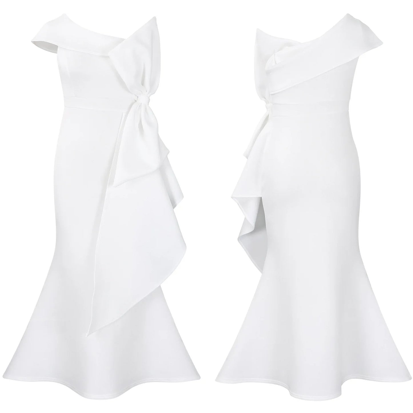 Elegante Kleider für Damen, One Shoulder, ärmellos, Rüschen, Meerjungfrauen-Schnitt, bodenlang, luxuriös, für Geburtstagsfeiern, Dinner, Vestidos Mujer Kleid