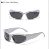 Designer y2k UV400 Mirrored Sunglasses Women White Sun Glasses Men Hispter Sport Driving Cycling Ladies Shades 2023 gafas de sol