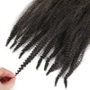 24 Zoll Kinky Afro Springy Braiding Crochet Hair 18 Zoll Marley Kinky Crochet Braids Hair Soft Afro Kinky Twist Crochet Braid Hair