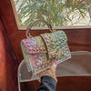 Marke Frauen Nieten Graffiti Umhängetaschen Mode Schultertasche für Damen Weibliche Luxus Designer Handtaschen 2023 Hohe Qualität
