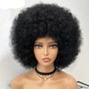 Brasilianische Afro Kinky Curly Bob Perücken P4/30# 200% Dichte Remy Echthaarperücken Braunfarbe P2/33# F1B/99J Perücken mit Pony für Schwarz