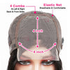 Ombre Chotolate brown Straight Bob 13x4 Lace Closure Human hair Wigs 100% Vietnamese Hair Wear and Go Glueless Layered Cut Wig