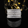 Moonso Trendy Rose Gold Silver Color Marquise Round Eternity Band Ring for Women Anniversary Gift Jewelry Wholesale R7213