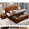 Europäisches Luxus-Schlafzimmer-Set, weich, modern, High-End-Aufbewahrung, Queen-Size-Schlafzimmer-Set, Holz, cool, Apartment, Möbel für Schlafzimmer