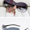 Neue Mode Y2K Sonnenbrille Damen Integrierte Surround Sonnenbrille Retro Designer Damen Brillen UV400 Oculos De Sol