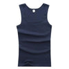 Hot Sale Men's Sleeveless Breathable Fitness Vest Basic Elastic Tank Top Men's Cotton Bodybuilding T-shirt Classic Color Clothes