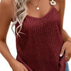 Women Glitter Loose Camisole Tops Sleeveless V Neck Vest Casual Elegant Tank Tops Female Summer Shirts