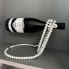 Creative Pearl Necklace Wine Rack Luxury Magic Metal Resin Hanging Suspension Wine Bottle Holder Rack Home Desktop Decoration