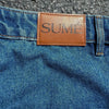 Y2K Hip Hop Denim Shorts Loose Fit Cotton Five-Quarter Length Printed Embroidered Low-Mid Waist Jeans Shorts for Men