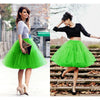 Multi-layer Tulle Tutu Skirts Fuchsia 6 Layers Fluffy Petticoat Underskirt Princess Ball Gown Women Halloween Party Skirt