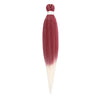 Pre-stretched Braids Synthetic Hair Professional Itch Free Hot Water Setting Fiber 30'' Ombre Yaki Texture Braid Hair Extensions