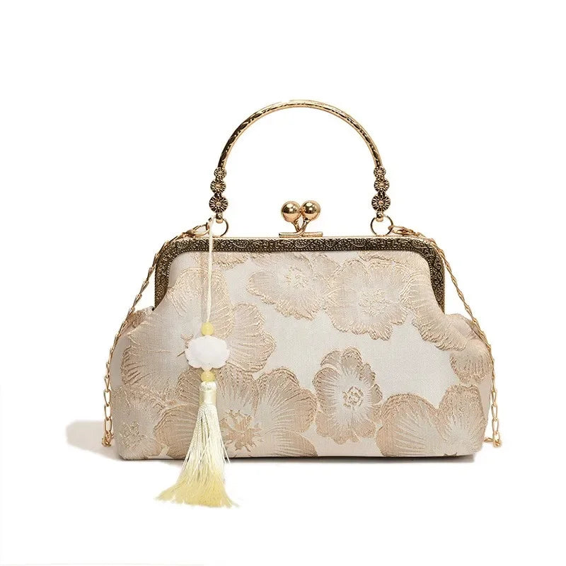 Luxus-High-Design Damen-Abendtasche Party-Bankett Glitzertasche für Damen Hochzeitsclutch Handtasche Umhängetasche mit Kette Bolsas