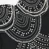 New Luxury Sparkly Crystal Rhinestone Pearl Celebrities Gown Brown Dress Woman Strap Evening Party Birthday Prom Wedding Vestido