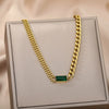 Double Layer Hollow Clavicle Chain Stainless Steel Necklace For Women Punk Hip-Hop Streetwear Jewelry Dropshipping