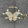 YOUR BUMP CURVE Sexy Woman Crystal Chain Butterfly Embroidery Sleeveless Backless Adjustable Ultra Short Top Music Prom