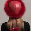 Hot Sale 100% natural Fox Fur Hat Women Cap Thick Fur Cap Winter Warm Hat Female Fashion For Women Hat With Earmuffs Hat