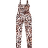Leosoxs Sexy Jumpsuit Damen Ärmellos 2025 Sexy Trend Leopardenprint Ärmelloser Street Fit Stretch Aktivität Workout Overalls