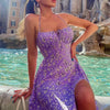 Hugcitar 2025 Sleeveless Satin Slip Floral Ruched Bandage Cut Out Maxi Dress Summer Women Fashion Sexy Party Club Robe Kpytomoa