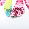 Weird Puss Colorful Leopard Women 2 Piece Set Y2K Beach Vacation Halter Tank Tops+Wrapped Maxi Skirts Matching Vacation Clubwear