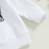 Casual New Baby Boys Long Sleeve Outfits Clothes Fashion Letter Print Sweatshirt Tops Elastic Pants Suit for Baby Fall Clothing