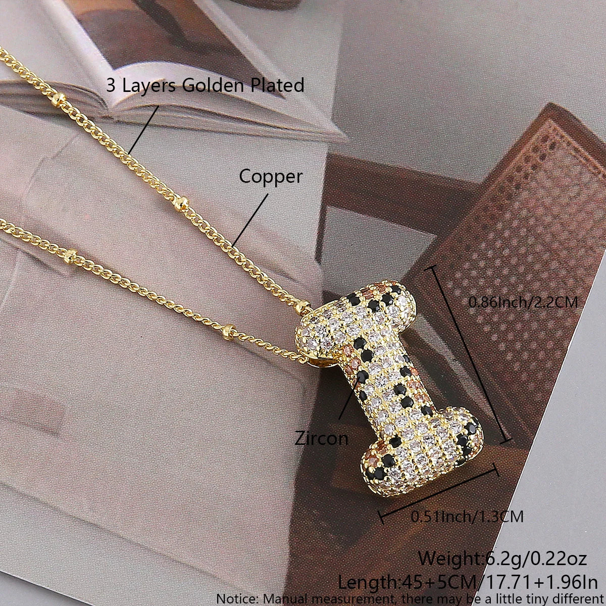 MHS.SUN Neue Leopard Bubble Buchstabenkette Vergoldet Chunky Bubble Zirkon 26 Initialen Anhänger Halskette Frauen Modeschmuck