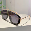 KAMMPT Fashion Leopard Damen-Sonnenbrille, stilvolle getönte Outdoor-Sportbrille, luxuriöses Metalldesign, Oversize Herren-Sonnenbrille