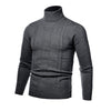 Autumn Winter Men's Warm Sweater Long Sleeve Turtleneck Sweater Retro Knitted Sweater Pullover Sweater