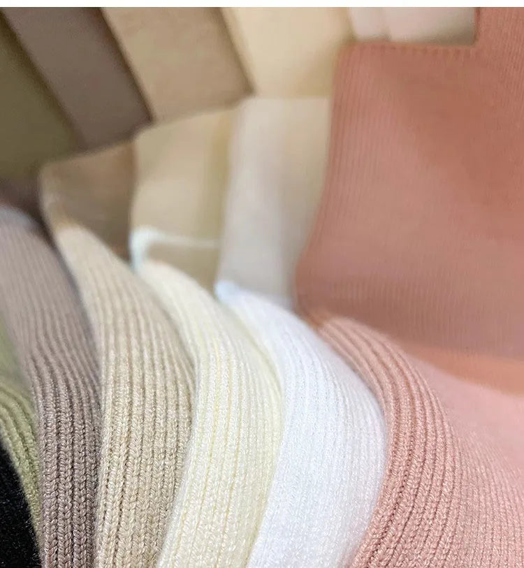 2026 Summer Women Sexy Sleeveless Tops Fashion Short Square Collar Tank Tops 6 Colors Knitted