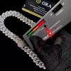 Pass Diamond Test Hip Hop Jewelry VVS1 Stone Shiny 2row 3row Men Women 925 Sterling Silver Necklace Moissanite Cuban Link Chain