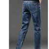 Winter Fleece Dicke Warme Jeans Herren Slim Straight Elastische Denim-Hose Lässige Herrenbekleidung Mode Plüschhose