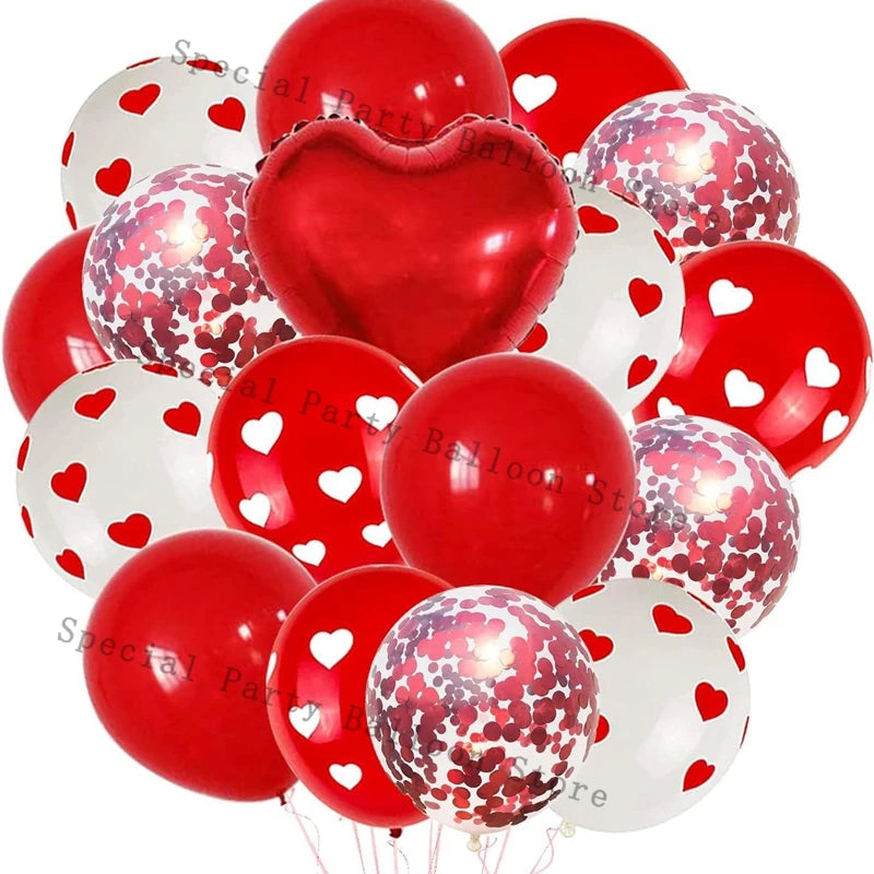 Valentinsdeko Ballon Girlande Bogen Kit Rosarot Herz Liebe Ballon für Hochzeit Jahrestag Valentinstag Geschenk 14 De Febrero