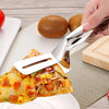Stainless Steel Steak Clamps Kitchen Barbecue Food Flipping Spatula Tongs Clip Burgers BBQ Pizza Pies Fish Kitchen Bread Tongs